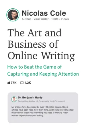 Cover of The Art and Business of Online Writing by Nicolas Cole
