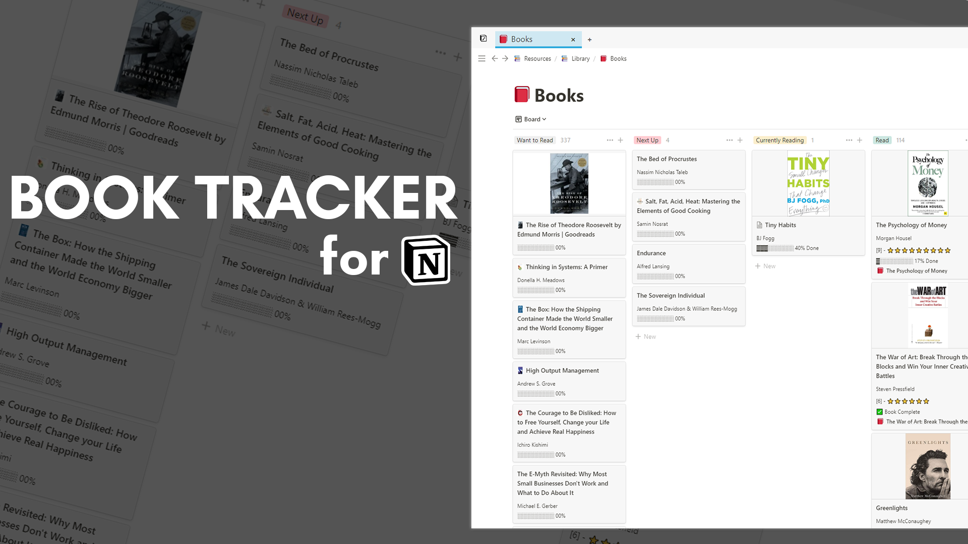 Notion Book Tracker Template